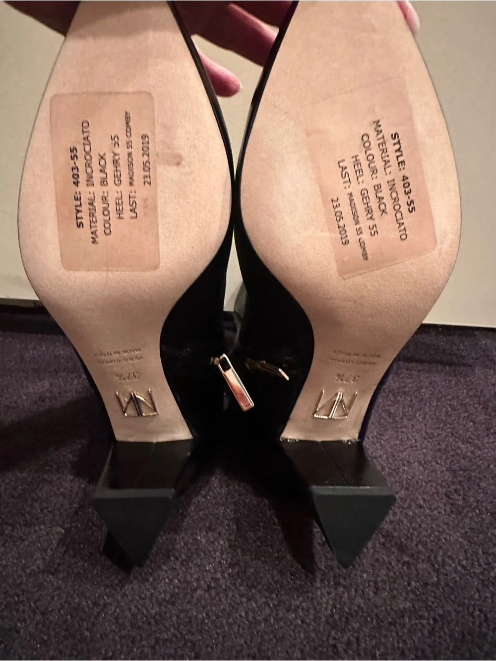 Tamara Mellon Leather Pointed Toe Ankle Boots 37.5 US7.5 NEW $595